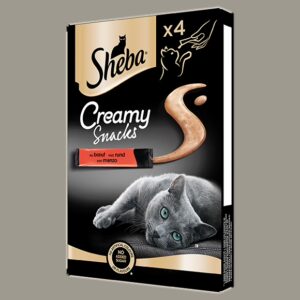 Sheba Creamy Snacks Con Manzo 4x12gr